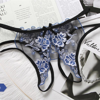  Quần lót nữ xẻ đáy quốn hút - Màu xanh biển