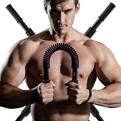 Gậy Bẻ Lò Xo Ti Tan Lực Bẻ Từ 20KG Tập Tay,Vai,Xô,Ngực Body Tại Nhà