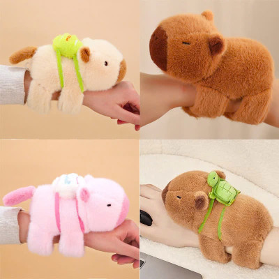 Capybara Gấu bông Vòng đeo tay búp bê Cổ tay trẻ em Đồ chơi búp bê sang trọng
