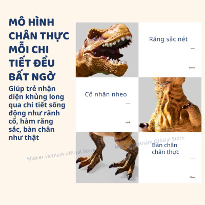 Mô hình khủng long cao su T-rex Spinosaurus Mideer Queen sized Simulated Dinosaur