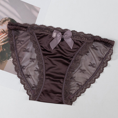 Combo 5 quần lót nữ phi lụa phối ren Voronin Q8234 – Mềm mịn, sexy, co giãn 4 chiều