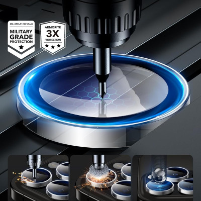 Kính Cường Lực siêu mỏng chống trầy xước bảo vệ ống kính camera ESR cho iPhone 16 Pro / iPhone 16 Pro Max - Hàng Chính Hãng