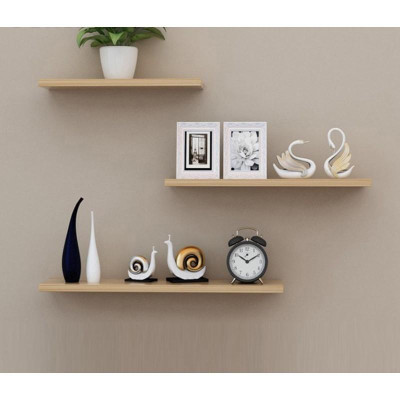 Bộ 3 kệ treo tường ( KT 60,80,100cm x 15cm) - Nội thất lắp ráp