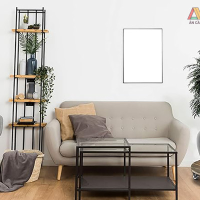 Đế Lót Chậu Cây Có Bánh Xe Cao Cấp ANKAN, Tròn Màu Xám Đen R35cm, Tải trọng 150 Kg, Di Chuyển Chậu Cây Êm Ái, Không Ồn