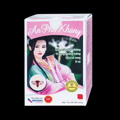 Viên Uống Điều Hoà Kinh Nguyệt An Phụ Khang Plus An Châu - Hỗ Trợ Giảm U Xơ Tử Cung, U Nang Buồng Trứng (Hộp 60 Viên)