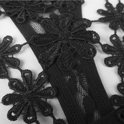 Quần lót nữ thêu hoa gợi cảm - Màu đen