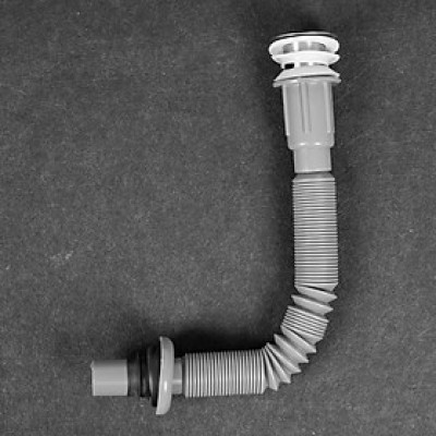 Bộ xả lavabo thân co rút – ruột gà - đầu xả SUS304