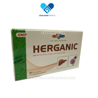 HERGANIC Mediphar USA Hộp 50 viên  – Tăng cường chức năng giải độc gan