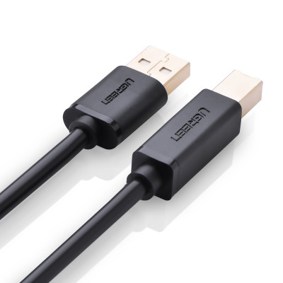 Dây máy in USB 2.0 chuẩn A đực sang chuẩn B đực độ dài từ 1-5m UGREEN US135 - Hàng Chính hãng 