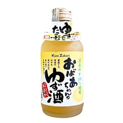 Rượu Yuzu Obaachan 7% 300ML (Nakano Sake Brewery)