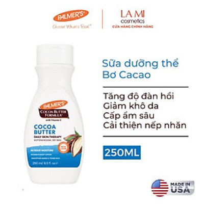 Sữa dưỡng thể Bơ Cacao dành cho da khô, sần, không nhờn rít Palmer