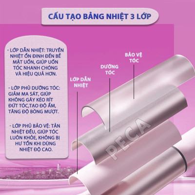 Máy uốn tóc cao cấp Kemei KM-2303 điều 13 mức nhiệt chỉnh nhiệt độ phù hợp với mọi loại tóc công suất mạnh mẽ - Hàng chính hãng