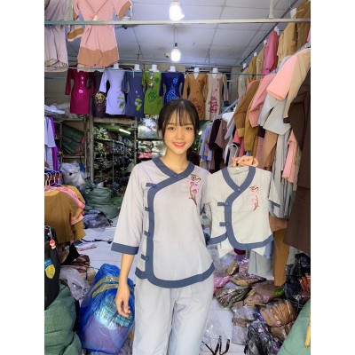 Đồ Lam Đi Chùa #Pháp Phục Phật Giáo#Cổ Tim Nữ s2