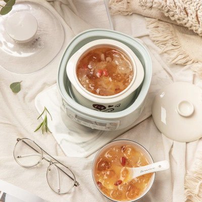 Nồi Nấu Cháo Chưng Yến Bear DDZ-A08G2 Dung Tích 0.8 Lít Công Suất 200 W - Hàng Chính Hãng