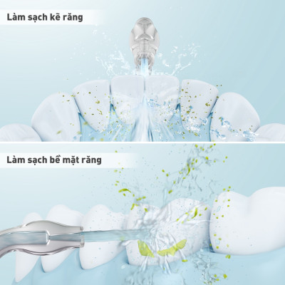 Máy tăm nước Panasonic EW1613W451 - công nghệ siêu âm – 10 mức áp lực nước - Hàng chính hãng - Bảo hành 12 tháng chính hãng