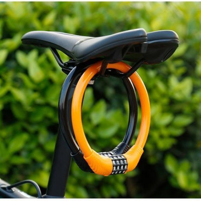 Đèn pha Xe đạp siêu sáng Machfally tặng khóa xe đạp chống chộm 4 số có đổi mã