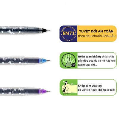 Hộp 20 Bút Gel Dino 0.5 mm - Smart Kids G01 - Mực Tím