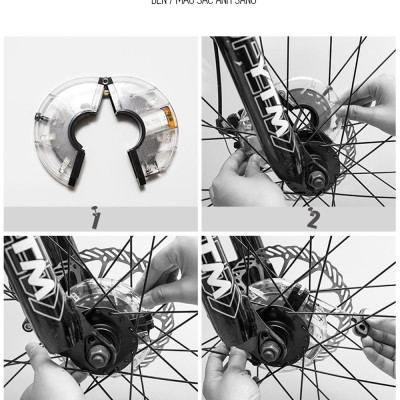 Đèn Led Gắn Bánh Xe Đạp 7 Màu (Trục Giữa phi 19-36mm) Có Sạc Điện USB Chống Nước Trang Trí Cho Xe Đạp Người Lớn Mai Lee