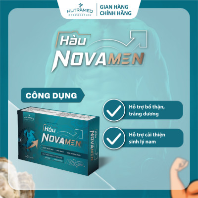 Viên uống Hàu Novamen hỗ trợ bổ thận, tráng dương, tăng cường sinh lý nam giới (30 viên) - Nutramed