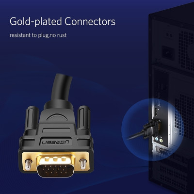 Cáp Vga Dài 1M Ugreen 11673 - Hàng Chính Hãng