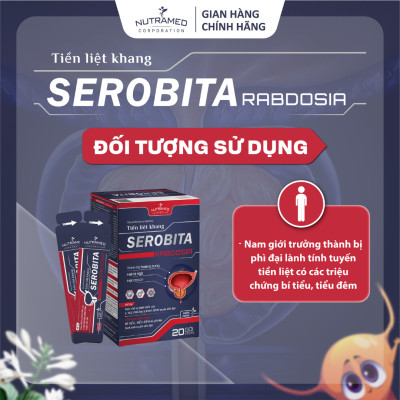 Serobita hỗ trợ hạn chế sự phát triển của u xơ, phì đại lành tính tuyến tiền liệt (20 gói) - Nutramed