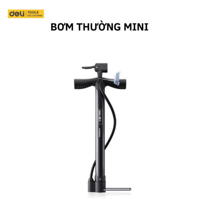 Bơm Xe Đạp Deli Đạp Chân, Tay Chính Hãng - Siêu Nhẹ, Dễ Dàng Di Chuyển - Áp Suất Cao - DL880002|4|5|6