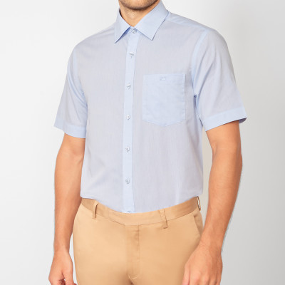 ÁO SƠ MI TAY NGẮN-V46-014627-BL2