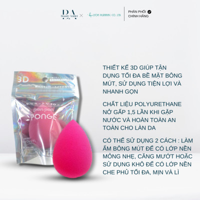 Mút trang điểm 3D Ponpon Ponge - LYONPLANNING