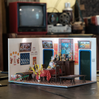 MÔ HÌNH TỰ LẮP RÁP DIY TẾT SÀI GÒN XƯA TÍ HON - TẾT SUM VẦY - TX06