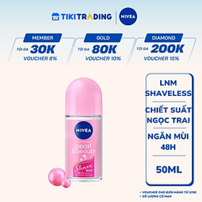 Lăn Ngăn Mùi Nivea Shaveless Ngọc Trai Đẹp Quyến Rũ 50ml - 98500