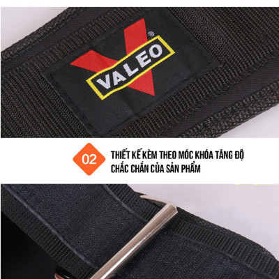 Đai Lưng Mềm Tập GYM, Thể Hình Valeo Bản Bé 12,5cm Lifting Belt