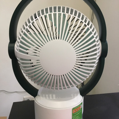 Quạt sạc tích điện SUNHOUSE SH7116, quạt mini để bàn kiêm đèn ngủ, 3 mức gió siêu mát - Hàng chính hãng