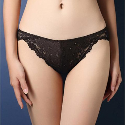  Quần lót nữ ren thoáng khí - đen