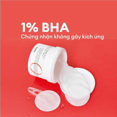Bông Tẩy Tế Bào Chết Hoá Học 1% BHA COSRX One Step Original Clear Pad 70 Miếng