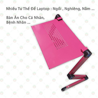 [Độc Đáo] Bàn Laptop Gấp Gọn - Bàn Ăn Bệnh Nhân KhoNCC Hàng Chính Hãng - Thoải Mái Tiện Dụng Sử Dụng Kể Cả Khi Ngồi, Nằm - KDHS-BLTGG-DE (Đen)