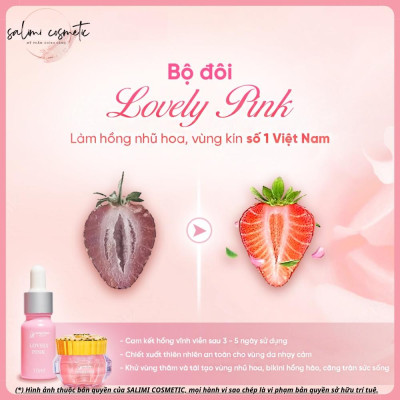 Bộ Đôi Làm Hồng Nhũ Hoa & Bikini LOVELY PINK, Chăm Sóc Da Vùng Kín & Nhũ Hoa, Dưỡng Da Sáng Hồng