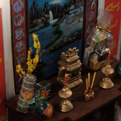 MÔ HÌNH TỰ LẮP RÁP DIY TẾT SÀI GÒN XƯA TÍ HON - TẾT SUM VẦY - TX06