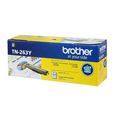 Mực in laser màu Brother TN-263Y (vàng) cho máy in HL-L3230CDN/ DCP-L3551CDW/ MFC-L3750CDW - Hàng chính hãng