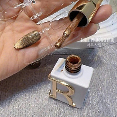 Sơn Mắt Mèo Nâu Thạch Kim Cương CR Đậm Mướt Cao Cấp Chai 15ml Làm Nail, Sơn Gel Tông Mắt Mèo Nâu trà sữa Đậm Đặc, Bền Màu Siêu Xinh Nữ Women