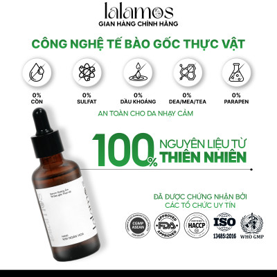 Serum dưỡng ẩm Nano Kim Ngân Hoa Lalamos giúp phục hồi và tái tạo da 50ml