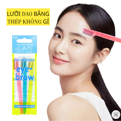 Dao Cạo Lông Mày Nữ Lưỡi Ngắn Thép Không Gỉ Kai Disposable Razor 4186