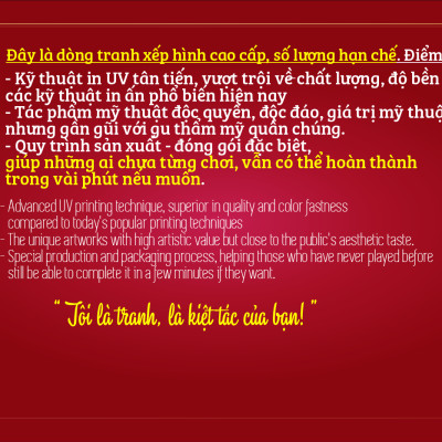 Tranh ghép hình trong vài phút - Tranh xếp hình cao cấp Tia sáng - Tranh ghép hình 925 mảnh -004-Đức Phật Thích Ca
