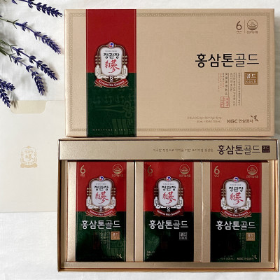 Nước Hồng Sâm Pha Sẵn Tonic Gold KGC Cheong Kwan Jang (40ml x 30 gói, 10 gói)