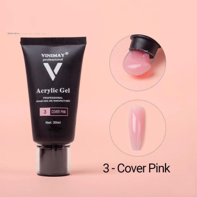 Gel Gôm VINIMAY Cao Cấp chai 30ml Màu Trong Suốt Và Cover Pink Làm Nail, Tuýp Gel Nối Móng Úp Nhanh, Bền Đẹp Dẻo, Đặc, Dễ Tạo Hình Women Nữ