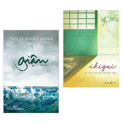 Combo Kĩ Năng Sống Dành Cho Mọi Người: Giận + Ikigai - Đi Tìm Lý Do Thức Dậy Mỗi Sáng ( Tặng Kèm Bookmark Happy Life)