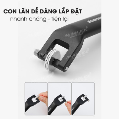Thanh lốp nạy lốp bánh xe đạp và chà vá săm lốp xe đạp đa năng CB-BMX-01, chất liệu nhựa POM kèm 48 miếng vá - Mai Lee