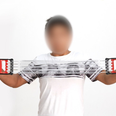 Dây Kéo Cáp 5 Lò Xo Titan Tập Thể Thao Đa Năng Có Bàn Đạp - Tập Cơ Ngực , Cơ Tay Tập GYM Hiệu Quả Tại Nhà