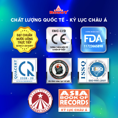 Máy Lọc Nước ROBOT Classy Pro 339WK-UR Tích Hợp Chức Năng Lọc R.O + UF 5 Bộ Vi Mạch LCD Đa Năng - Hàng Chính Hãng