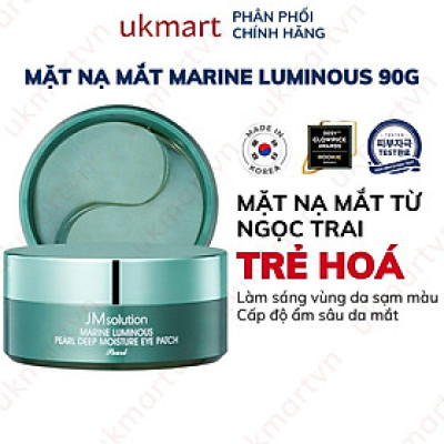 Mặt Nạ JM Solution Xóa Thâm Quầng Mắt Và Nếp Chân Chim Eye Patch (Đen Sáp Ong) 60 Miếng Giảm Thâm Quầng Mắt Ngọc Trai Marine Luminous Pearl Deep Moisture Mask 90g/60pcs