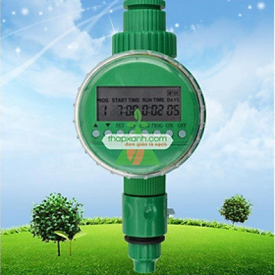 Hẹn giờ tưới - Đồng hồ hẹn giờ tưới cây tự động, chạy pin 1.5V 206502 